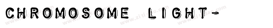 Chromosome Light字体转换
